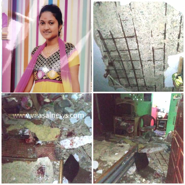 தூத்துக்குடியில் வீடு இடிந்து இளம்பெண் பலி