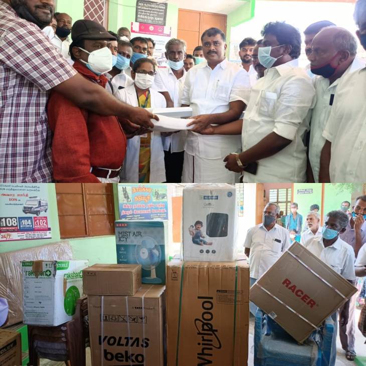 பசுவந்தனை ஆரம்ப சுகாதார நிலையத்திற்கு மருத்துவ உபகரணங்கள் வழங்கல்!!