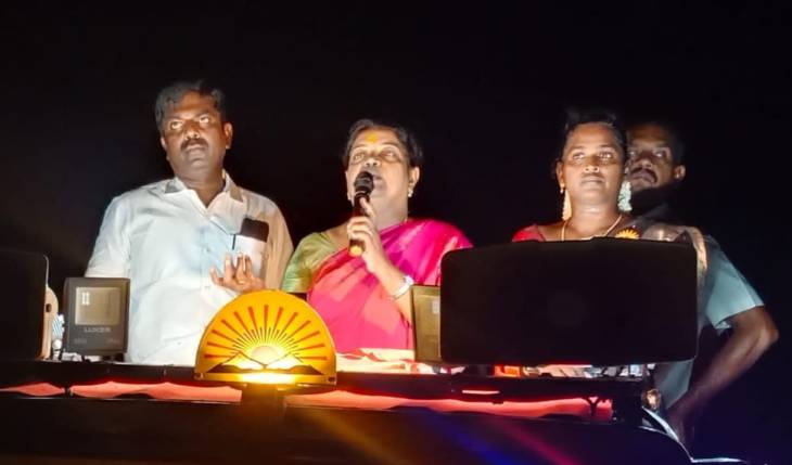 மக்கள் விரோத போக்கை கடைபிடிக்கும் பிஜேபிக்கு தேர்தலில் தக்க பாடம் புகட்ட‌ வேண்டும் : அமைச்சர் கீதாஜீவன் பேச்சு!